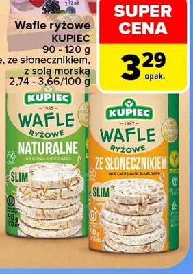 Wafle ryżowe naturalne Kupiec promocja w Carrefour