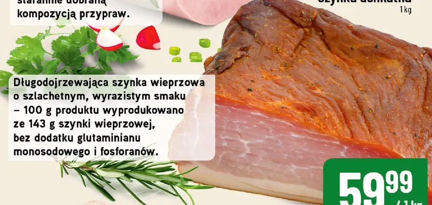 Szynka długodojrzewająca promocja w POLOmarket