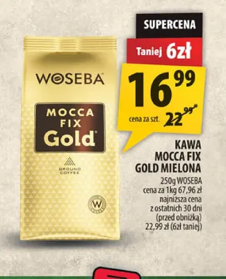 Kawa mielona Mocca Fix Gold Woseba promocja w Arhelan