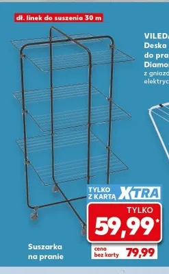 Suszarka na pranie pionowa 30 m promocja w Kaufland
