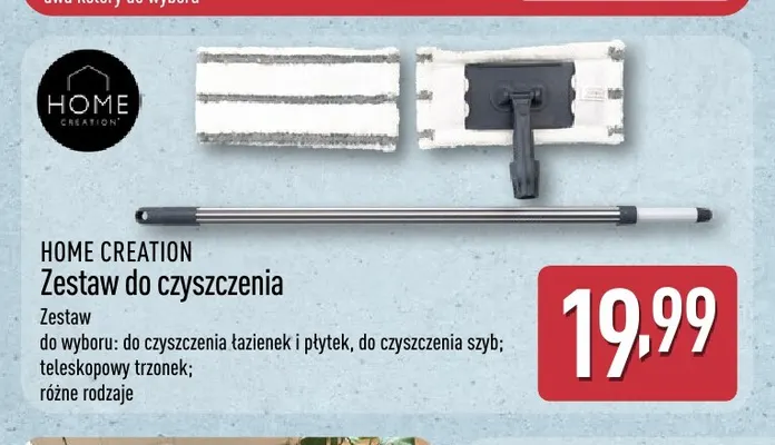 Zestaw do czyszczenia łazienek i płytek Home Creation promocja w Aldi