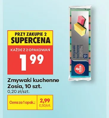 Zmywaki kuchenne Zosia promocja w Biedronka