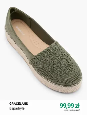 Espadryle Graceland promocja w Deichmann