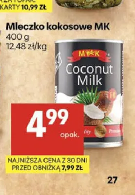 Mleczko kokosowe MK promocja w Delikatesy Centrum