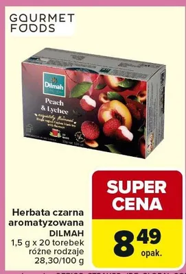 Herbata czarna aromatyzowana promocja w Carrefour