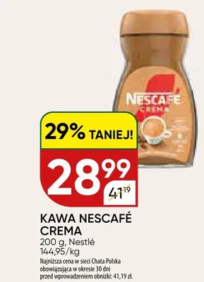 Kawa Nescafé Crema promocja w Chata Polska