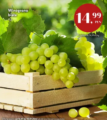 Winogrono białe promocja w Market Point
