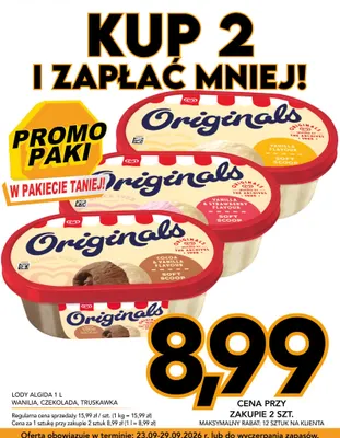 Lody Algida czekolada promocja w Kupiec