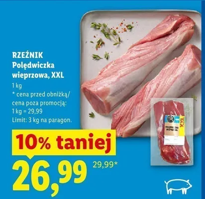 Polędwiczka wieprzowa Rzeźnik XXL promocja w Lidl