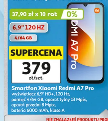 Smartfon Xiaomi Redmi A7 Pro promocja w Auchan