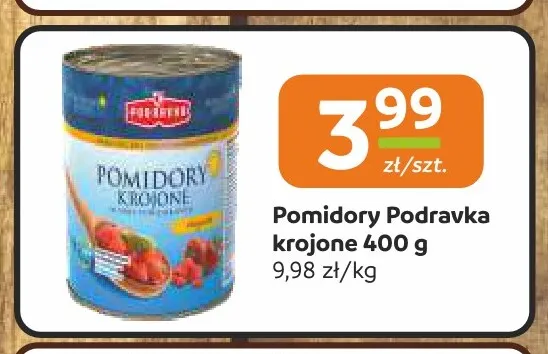 Pomidory Podravka krojone promocja w Społem Częstochowa