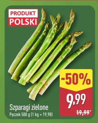 Szparagi zielone promocja w Aldi