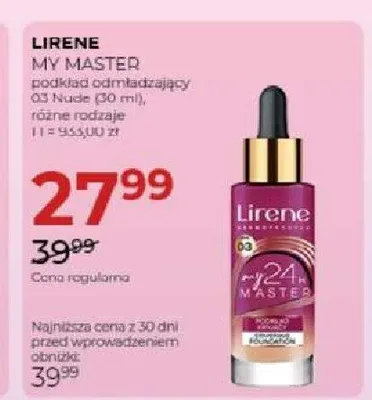 Podkład odmładzający Lirene My Master promocja w Drogerie Jawa