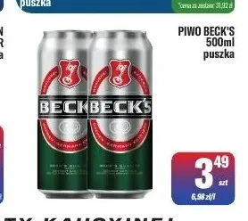 Piwo Beck's promocja w Tomi Markt
