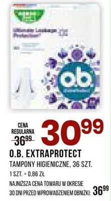 Tampony O.B. EXTRAPROTECT Tampony higieniczne, 36 szt. promocja w Drogerie Natura