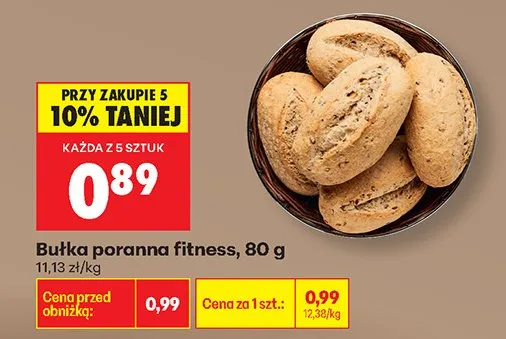 Bułka poranna fitness promocja w Biedronka