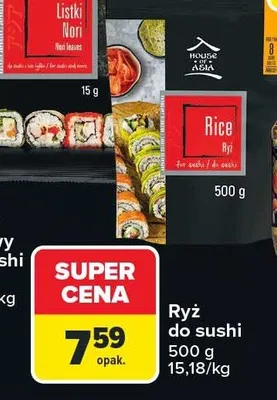 Ryż do sushi promocja w Carrefour