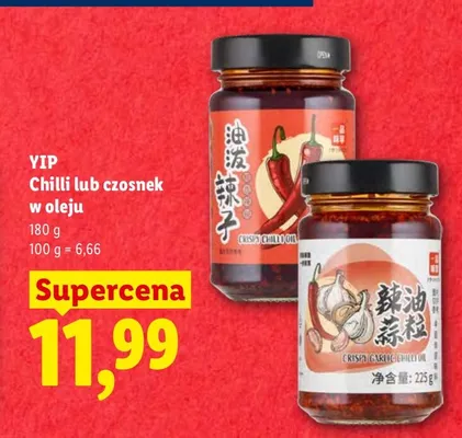Chilli w oleju Yip promocja w Lidl