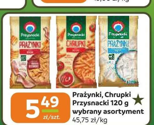 Prażynki, Chrupki Przysnacki 120g promocja w Społem Częstochowa