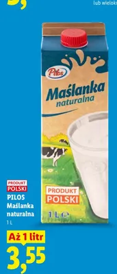 Maślanka naturalna Pilos promocja w Lidl