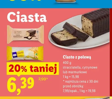 Ciasto z polewą promocja w Lidl