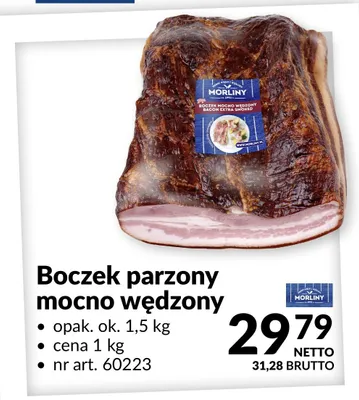Boczek parzony mocno wędzony promocja w Makro