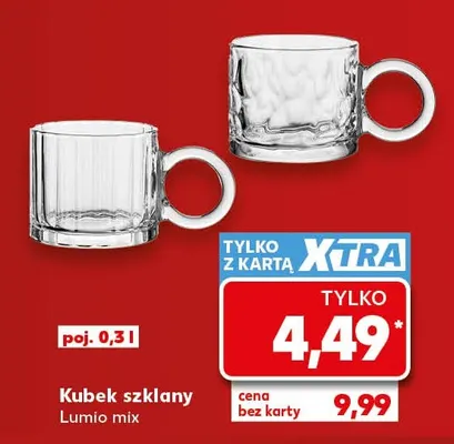 Kubek szklany Lumio 0,3 l promocja w Kaufland