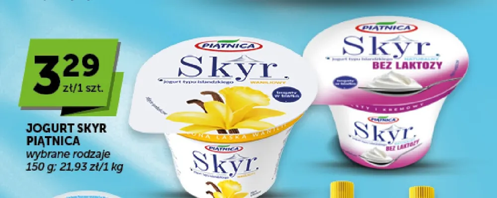Jogurt Skyr waniliowy Piątnica promocja w Euro Sklep