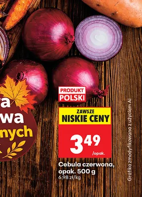 Cebula czerwona promocja w Biedronka