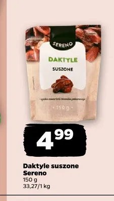 Daktyle suszone Sereno promocja w Netto