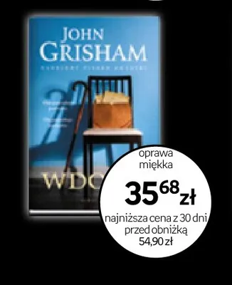 Książka Wdowy John Grisham promocja w Empik