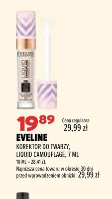 Korektor do twarzy Eveline Liquid Camouflage promocja w Drogerie Natura