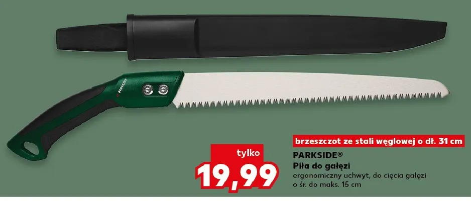 Piła do gałęzi PARKSIDE brzeszczot ze stali węglowej o dł. 31cm promocja w Kaufland