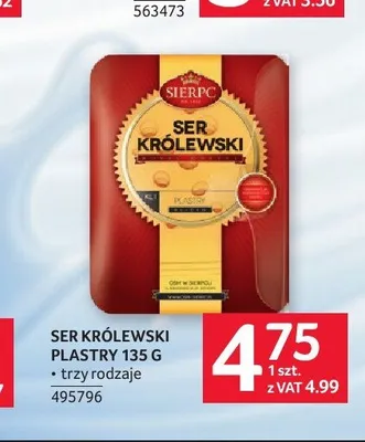 Ser Królewski plastry Sierpc promocja w Selgros