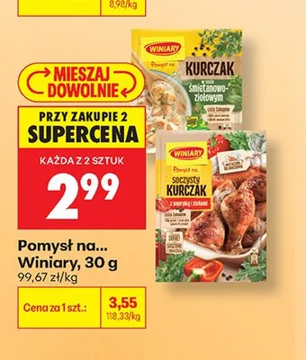 Pomysł na... Kurczak w sosie śmietanowo-ziołowym Winiary promocja w Biedronka