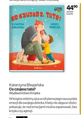 Książka Co czujesz tato? Katarzyna Biegańska promocja w Empik