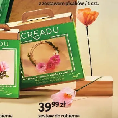 Zestaw do robienia wianka z kwiatów Creadu promocja w Empik