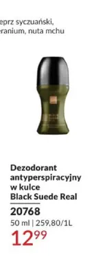 Dezodorant antyperspiracyjny w kulce Avon Black Suede Real promocja w AVON