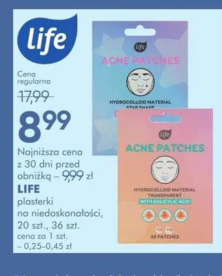 Plasterki na niedoskonałości Life promocja w Super-Pharm