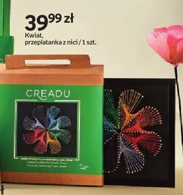 Kwiat przeplatanka z nici CREADU promocja w Dzień Dziecka