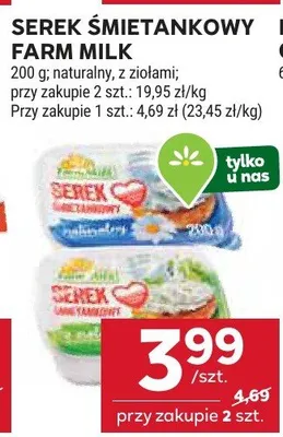 Serek śmietankowy promocja w Stokrotka