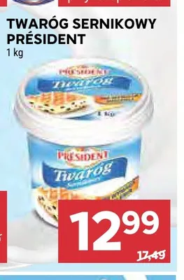Twaróg sernikowy Président promocja w Stokrotka