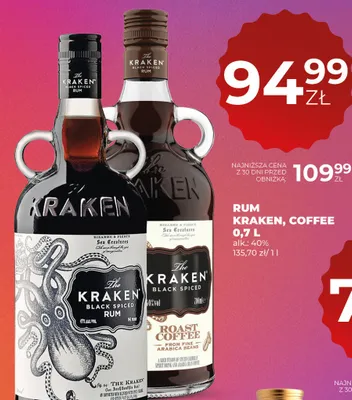 Rum Kraken Black Spiced promocja w Duży Ben