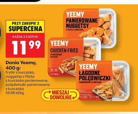 Nuggets z fileta z kurczaka panierowane Yeemy promocja w Biedronka