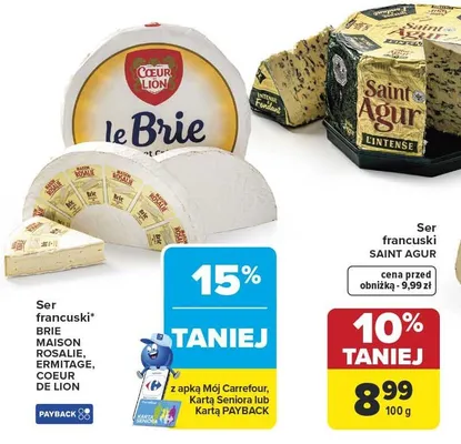 Ser SAINT AGUR L'INTENSE promocja w Carrefour
