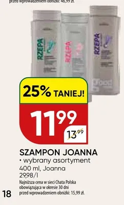 Szampon Joanna wybrany asortyment promocja w Chata Polska