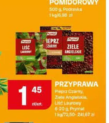 Przyprawa Prymat Ziele Angielskie promocja w Chorten