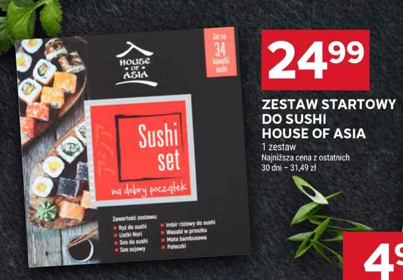 Zestaw startowy do sushi promocja w Stokrotka