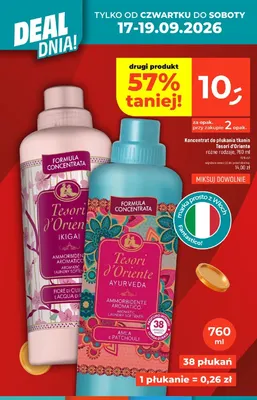 Koncentrat do płukania tkanin Tesori d'Oriente Ikigai promocja w Dealz