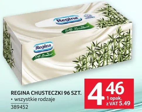Chusteczki Regina promocja w Selgros